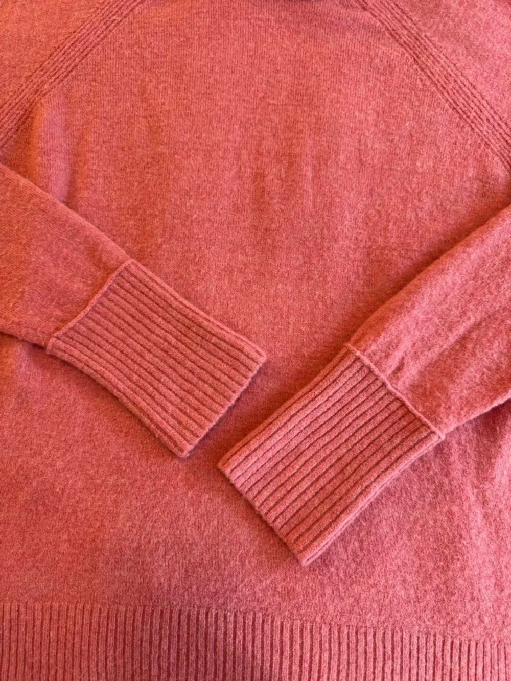 J.Crew Supersoft Turtleneck Sweater Pink Side Slits Large